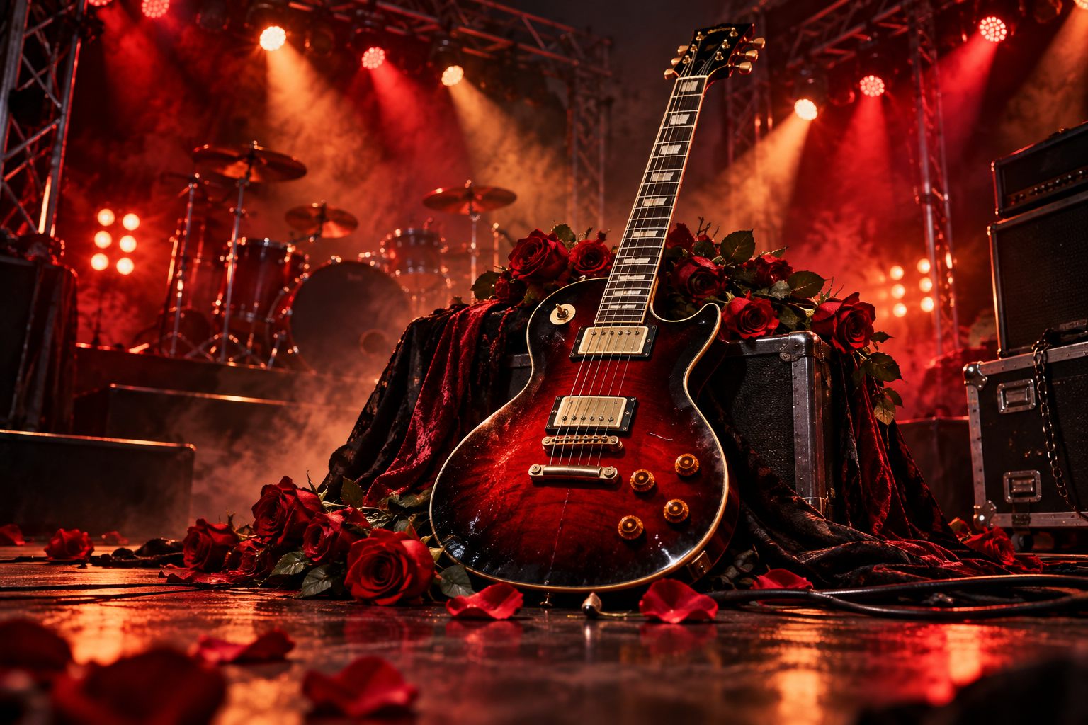 Rockmusik tema illustration