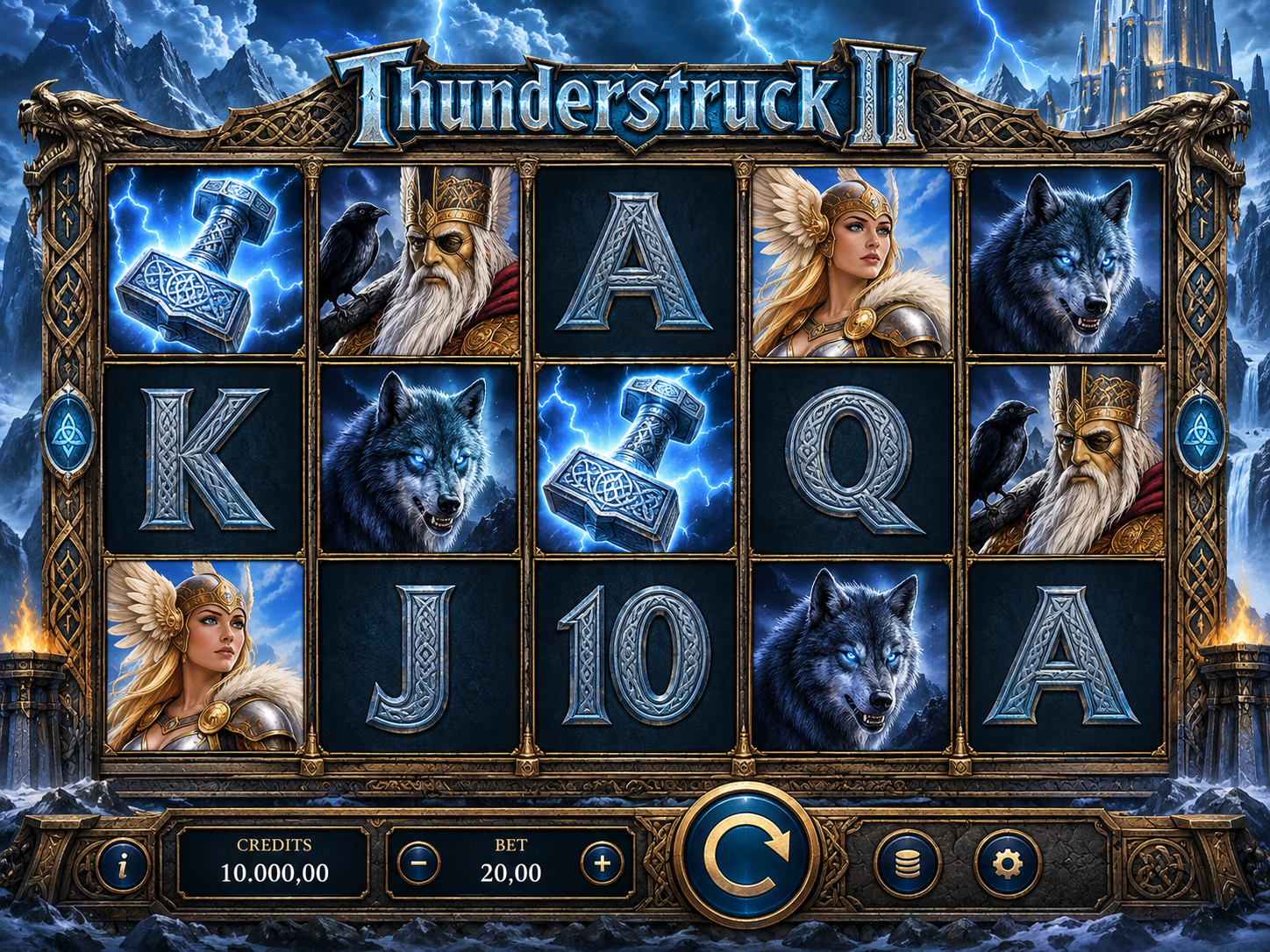 Thunderstruck 2 Slot Anmeldelse, Bonuskoder og Gameplay - bedstecasinospil
